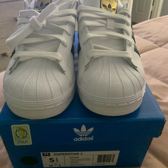 Adidas mens superstar shell toe sneakers - Picture 3 of 3